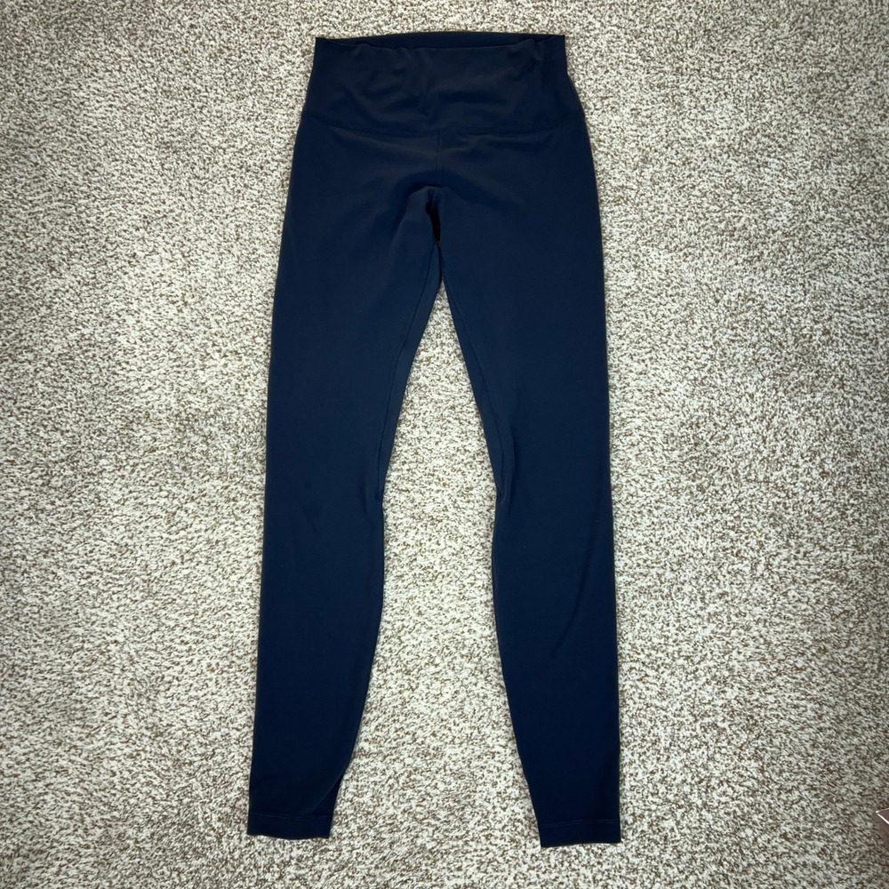 Lululemon Leggings Womens 8 Tall Align Navy Blue Yoga High Rise Nulu Workout Gym